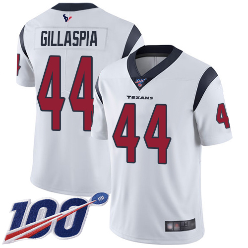 Houston Texans Limited White Men Cullen Gillaspia Road Jersey NFL Football 44 100th Season Vapor Untouchable